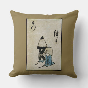 Festival Matsuri Costume Actors Feudal Japan Cushion