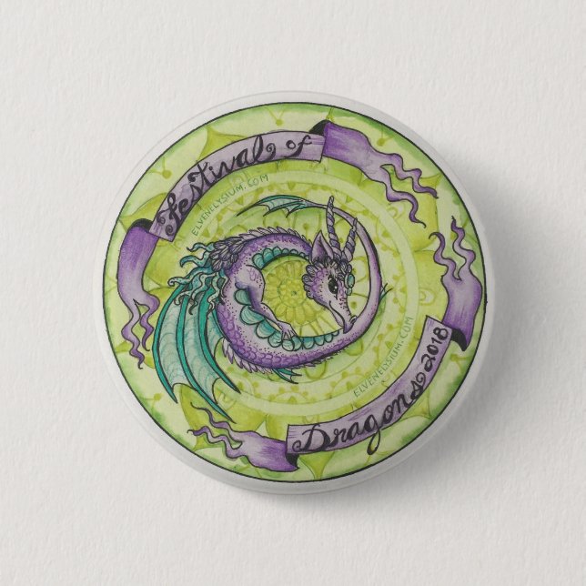 Festival of Dragons Button (Front)