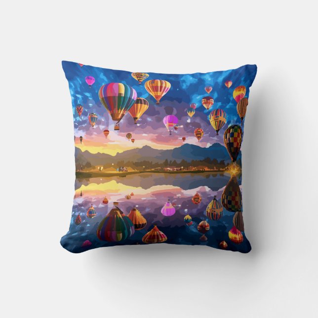 Festival of Hot Air Balloons Cushion (Front)