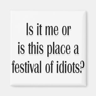 Festival of idiots? magnet