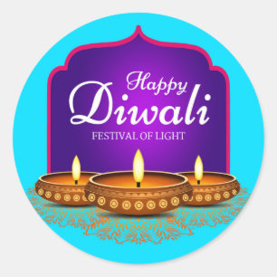 Festival of Lights Classic Round Sticker