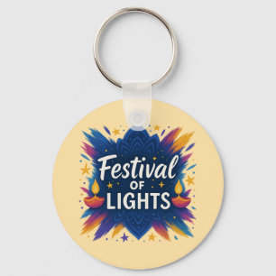Festival of Lights Diwali Celebration Keychain