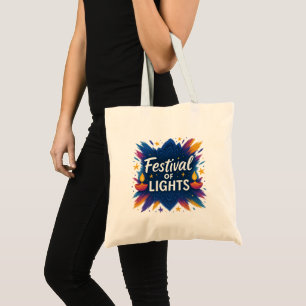 Festival of Lights Diwali Custom Tote Bag