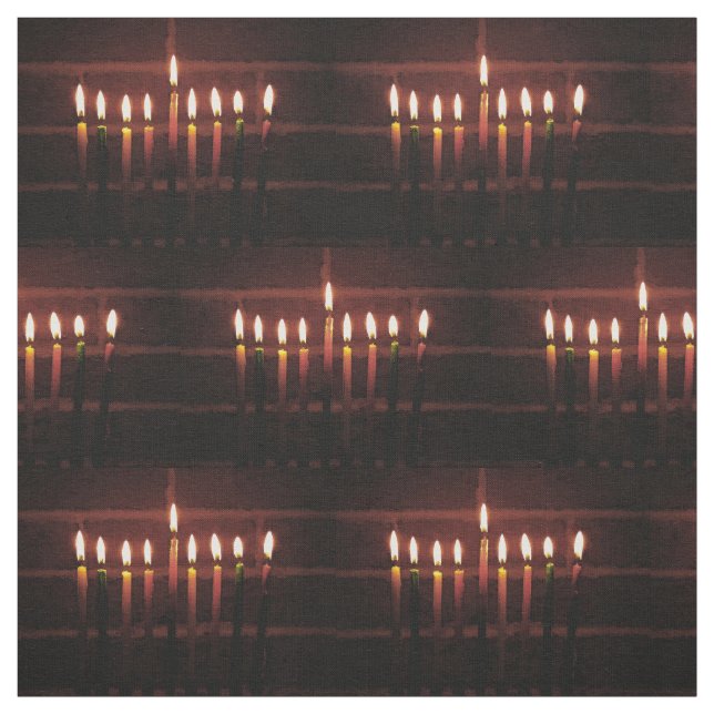 Festival of Lights Hanukkah Fabric (Swatch)