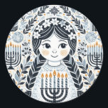 Festival of Lights: Hanukkah Sameach Stickers<br><div class="desc">Celebrate the joy of Hanukkah with our "Festival of Lights" Hanukkah Sameach Stickers & Labels Collection. Each sticker and label features vibrant festival art, bringing a touch of festive elegance to your holiday celebrations. Crafted for both decorative and practical use, this collection is perfect for adding a special touch to...</div>