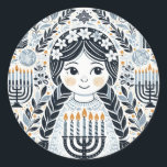Festival of Lights: Hanukkah Sameach Stickers<br><div class="desc">Celebrate the joy of Hanukkah with our "Festival of Lights" Hanukkah Sameach Stickers & Labels Collection. Each sticker and label features vibrant festival art, bringing a touch of festive elegance to your holiday celebrations. Crafted for both decorative and practical use, this collection is perfect for adding a special touch to...</div>