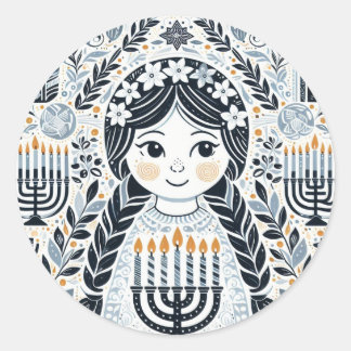 Festival of Lights: Hanukkah Sameach Stickers 