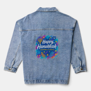 Festival of Lights Menorah Design – Women’s Denim Jacket