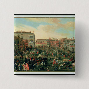 Festival of the Bulls, Campo San Polo 15 Cm Square Badge