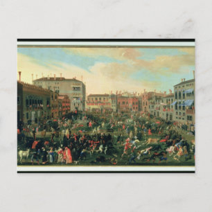 Festival of the Bulls, Campo San Polo Postcard