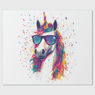 Festival Party Unicorn (1) Wrapping Paper