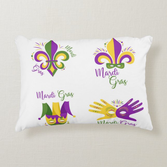 Festival pattern decorative cushion (Front)