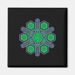 Festival Wear Psytrance Goa Trance Meditation Yoga Magnet