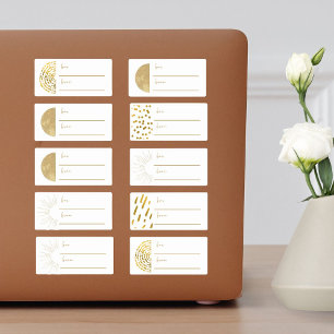 Festive 10pc Gold To From Christmas Holiday Gift