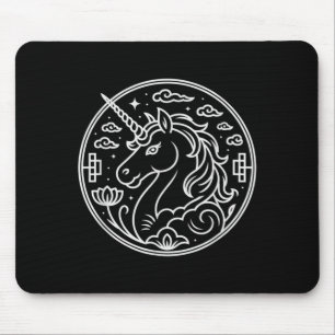 Festive 2026 Unicorn Year Of The Horse Fortune Rid Mouse Pad