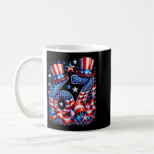 Festive 67 Meme Aamerican Flag Usa Kids Humour Coffee Mug