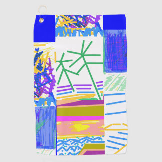 Festive Abstract Golf Towel