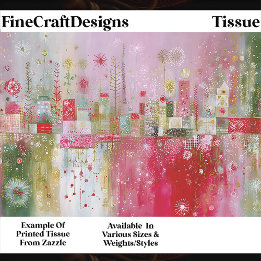 Festive Abstract Village Background EP3 Decoupage Tissue Paper