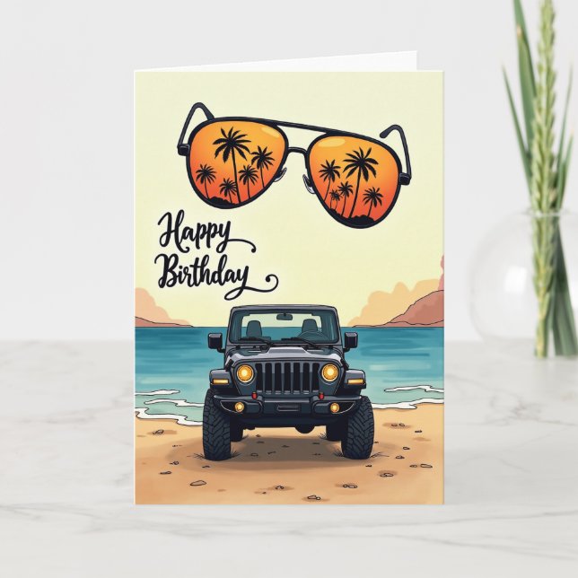 Festive Adventure Birthday Card (Front)