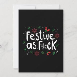 Festive AF Christmas Humour Invitation