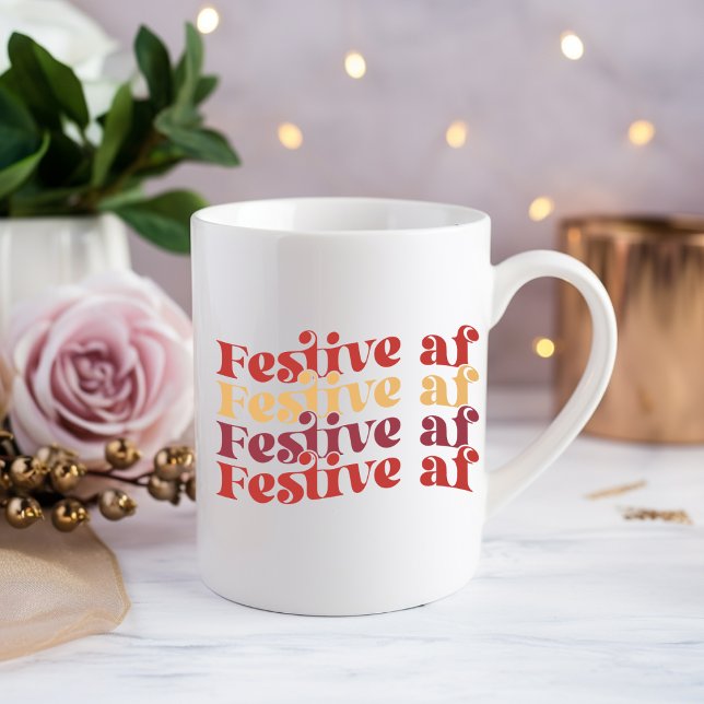Festive af Drinking Coffee Mug (Creator Uploaded)