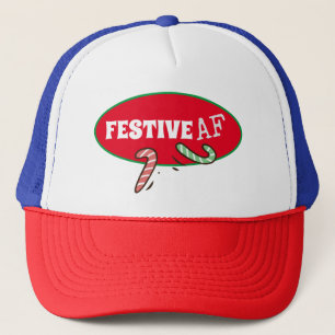 Festive AF Funny Holiday  Trucker Hat