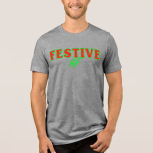 Festive AF Holiday Typography Shirt