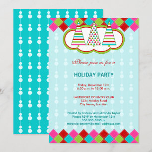 Festive and Colourful Holiday Season Party Invitation