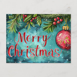 Festive and elegant Christmas Greeting Card