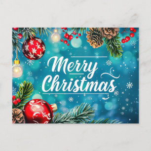 Festive and elegant Christmas Greeting Card