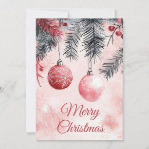Festive and elegant Christmas Greeting Card
