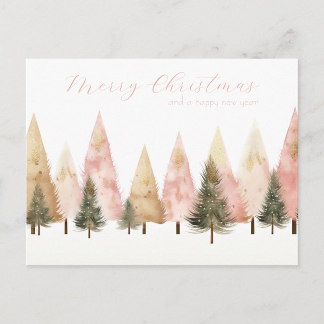 Festive and elegant Christmas Greeting Card (Front)