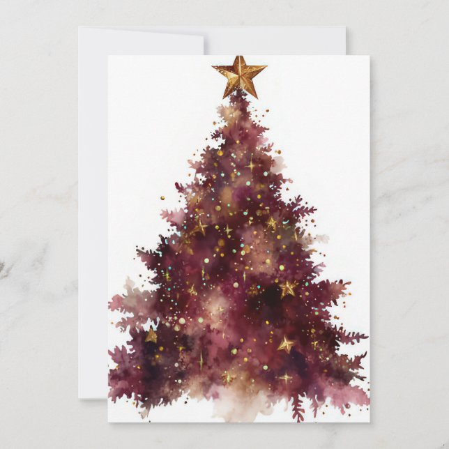 Festive and elegant Christmas Greeting Card (Front)