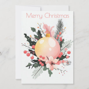 Festive and elegant Christmas Greeting Card