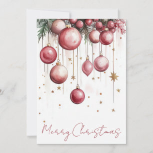 Festive and elegant Christmas Greeting Card