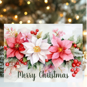 Festive and elegant Christmas Greeting Card 