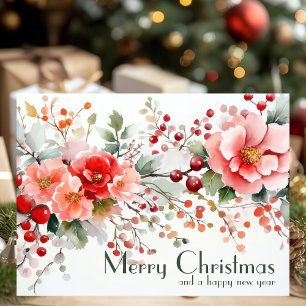 Festive and elegant Christmas Greeting Card 