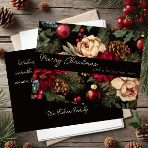 Festive and elegant Christmas Greeting Card 