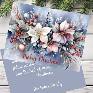 Festive and elegant Christmas Greeting Card 