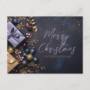 Festive and elegant Christmas Greeting Card