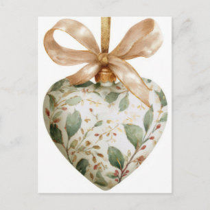 Festive and elegant Christmas Greeting Postcard