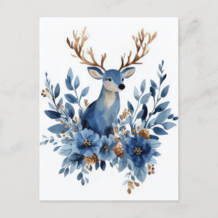 Festive and elegant Christmas Greeting Postcard