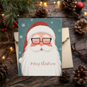Festive and elegant Christmas Greeting Postcard