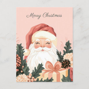 Festive and elegant Christmas Greeting Postcard