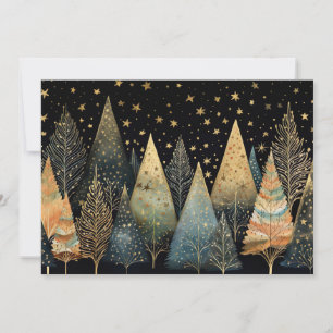 Festive and elegant Christmas Tree Greeting Card