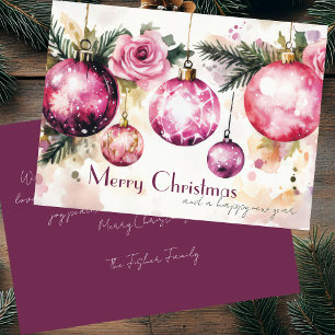 Festive and elegant Christmast Greeting Card