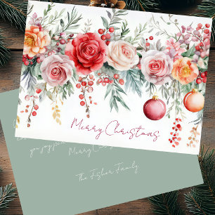 Festive and elegant Christmast Greeting Card