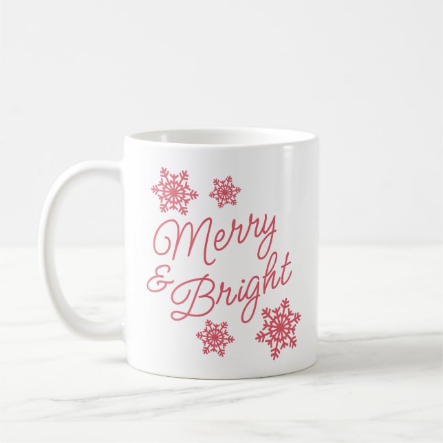 Festive And Elegant Seasons Greetings Coffee Mug (Left)