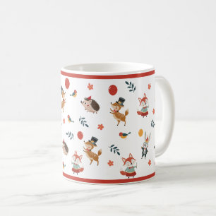 Festive animals coffee mug