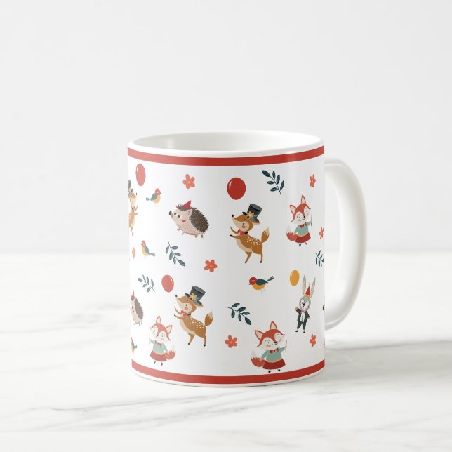 Festive animals  coffee mug (Front Right)
